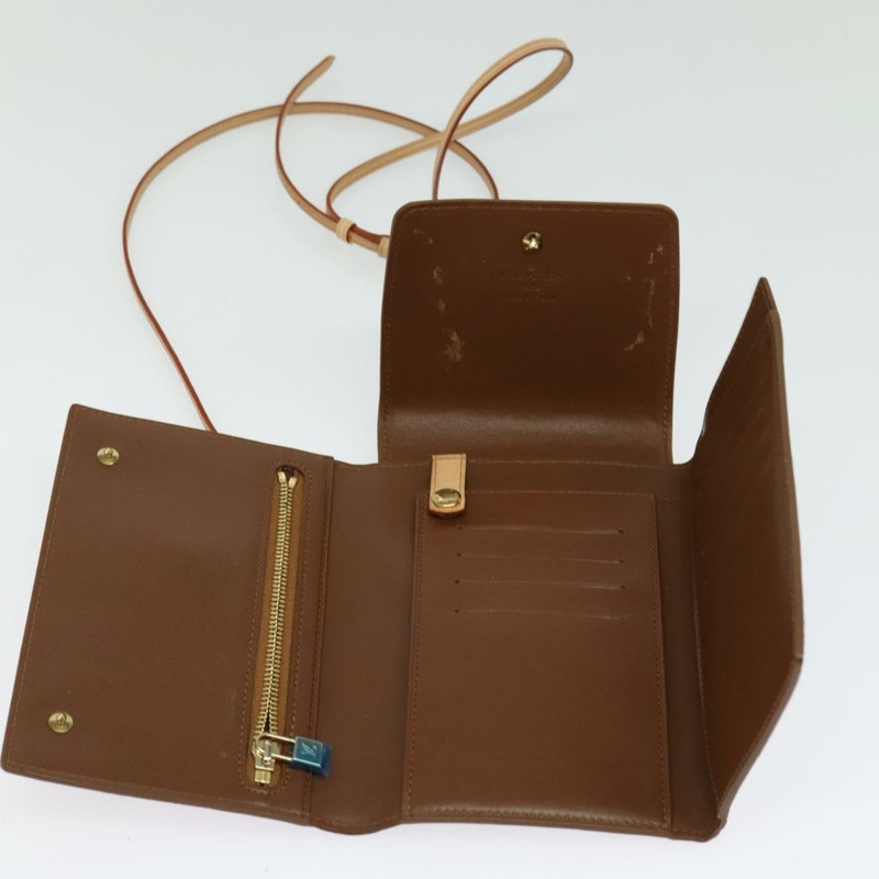 【日本直送】路易威登 Monogram Vernis Walker 錢包 青銅色 M91154 LV Auth 141128-8