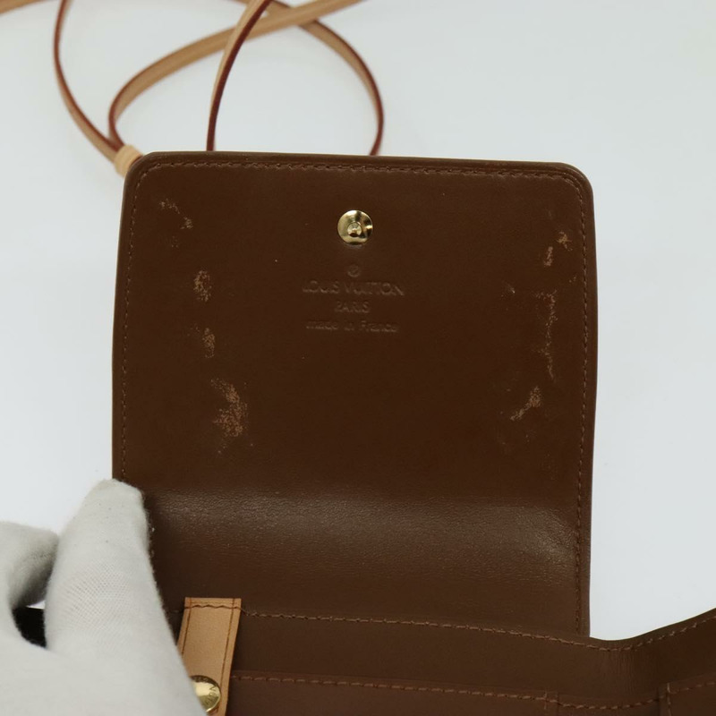 【日本直送】路易威登 Monogram Vernis Walker 錢包 青銅色 M91154 LV Auth 141128-9
