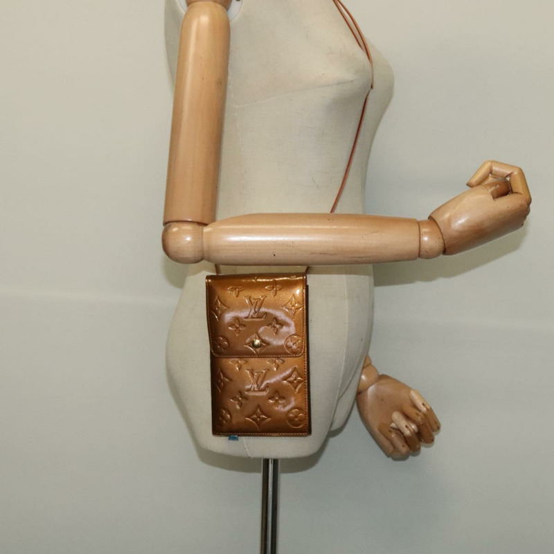 【日本直送】路易威登 Monogram Vernis Walker 錢包 青銅色 M91154 LV Auth 141128-23