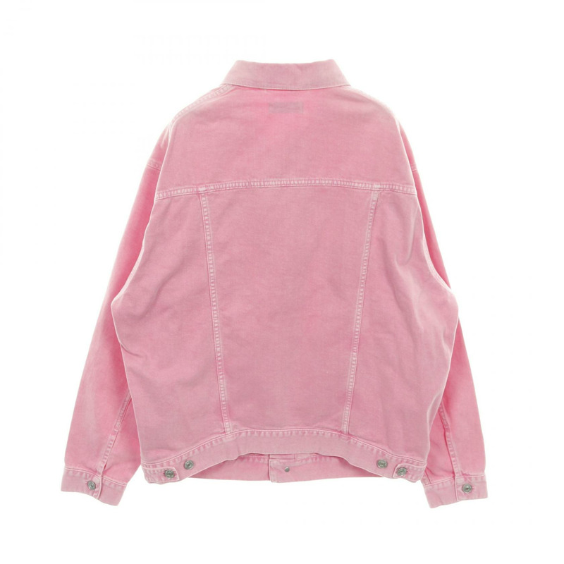 BALENCIAGA 36號粉紅棉質牛仔夾克，二手男款-1