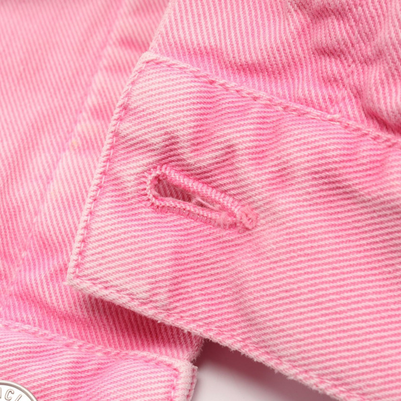 BALENCIAGA 36號粉紅棉質牛仔夾克，二手男款-6