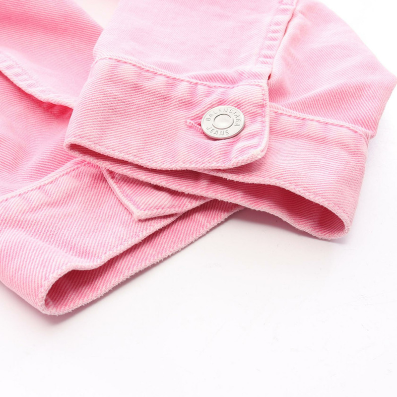 BALENCIAGA 36號粉紅棉質牛仔夾克，二手男款-7