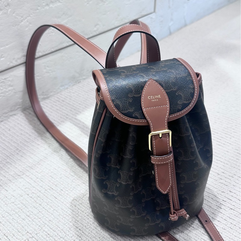 【全🆕】 Celine 小牛皮 Folco Mini 迷你小背包Backpack-0