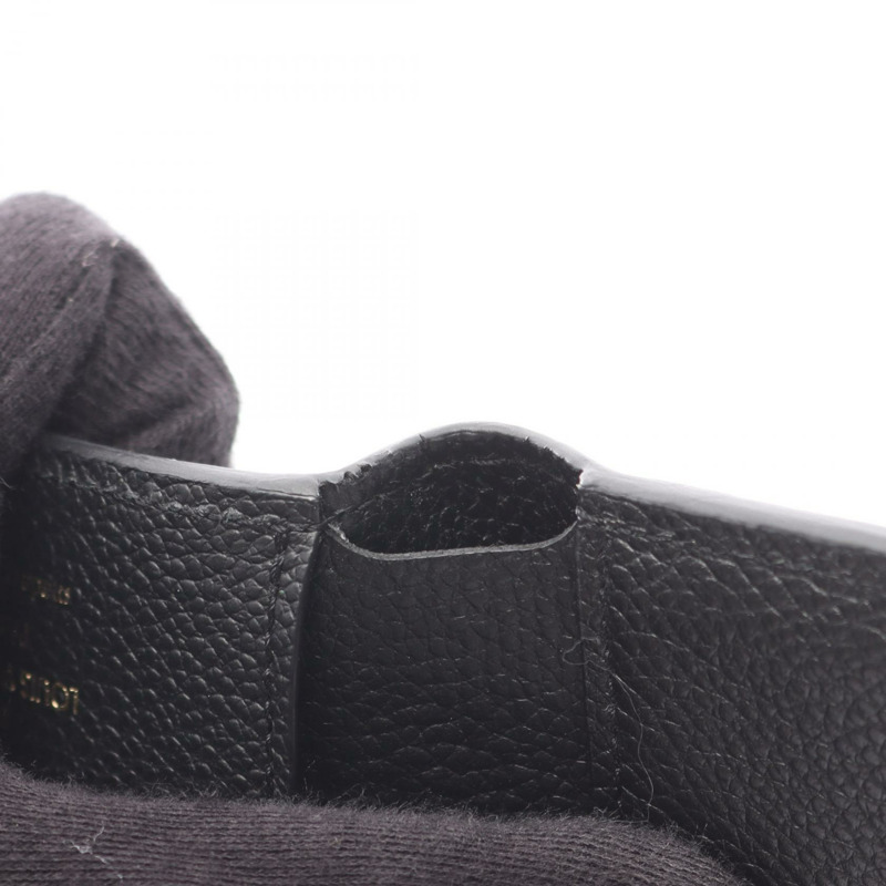 路易威登 Portefeuille Victorine 三折皮夾皮夾 M64060 皮革 黑色-6