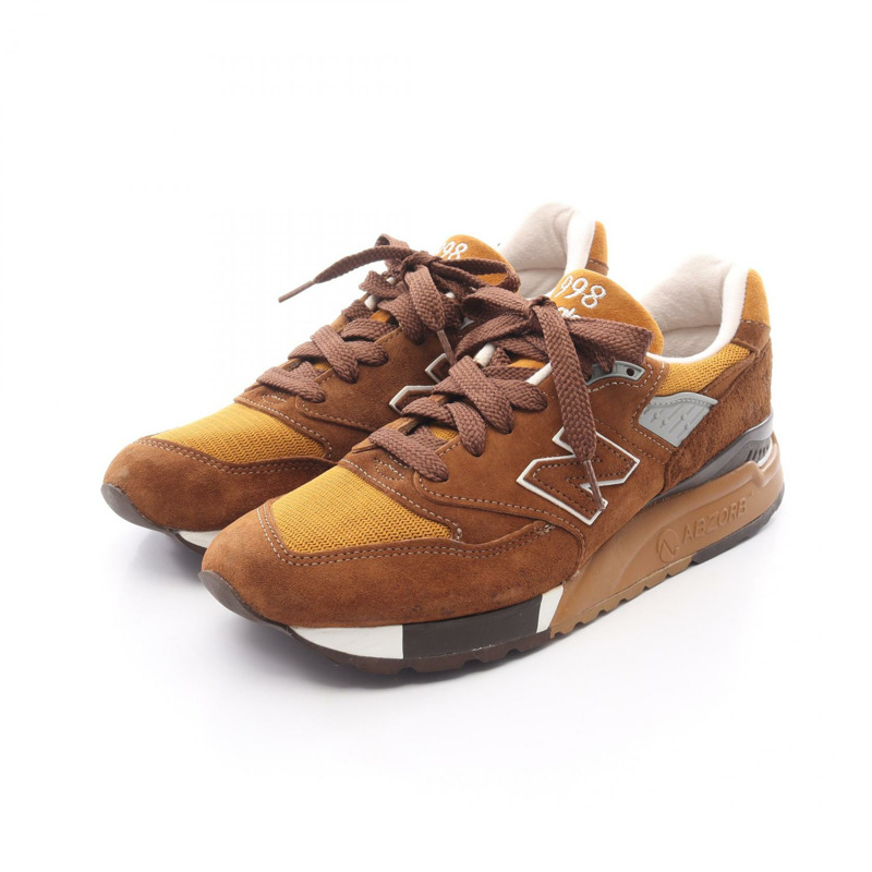 NEW BALANCE X J. Crew DEATH VALLEY 運動鞋 #42 棕色麂皮材質 二手男款-0