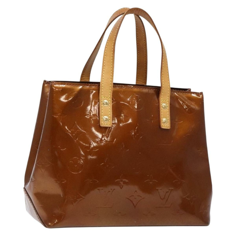 【日本直送】路易威登 Monogram Vernis Reade PM 手提包 青銅色 M91146 LV Auth 141113-0