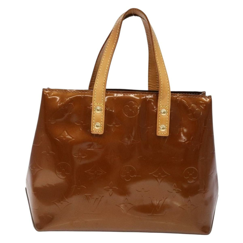 【日本直送】路易威登 Monogram Vernis Reade PM 手提包 青銅色 M91146 LV Auth 141113-1