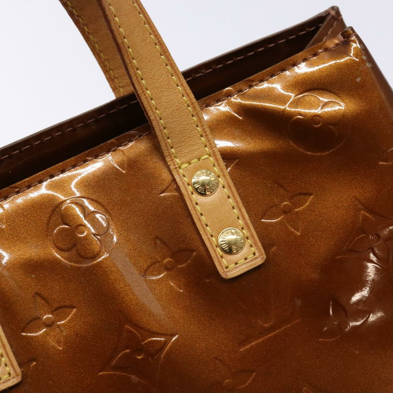 【日本直送】路易威登 Monogram Vernis Reade PM 手提包 青銅色 M91146 LV Auth 141113-9