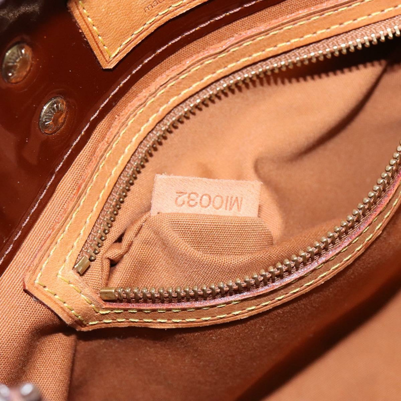 【日本直送】路易威登 Monogram Vernis Reade PM 手提包 青銅色 M91146 LV Auth 141113-11