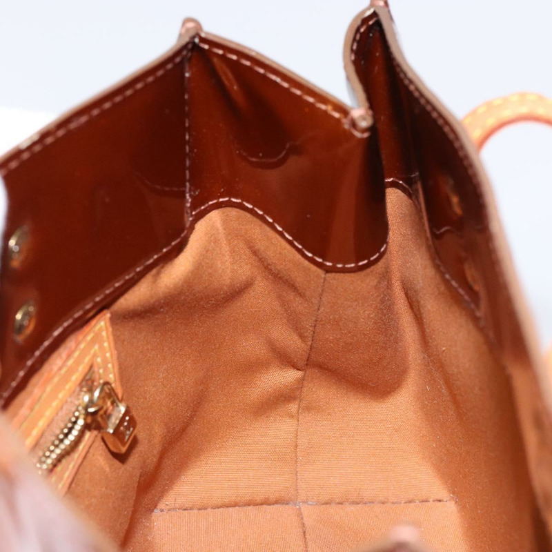 【日本直送】路易威登 Monogram Vernis Reade PM 手提包 青銅色 M91146 LV Auth 141113-17