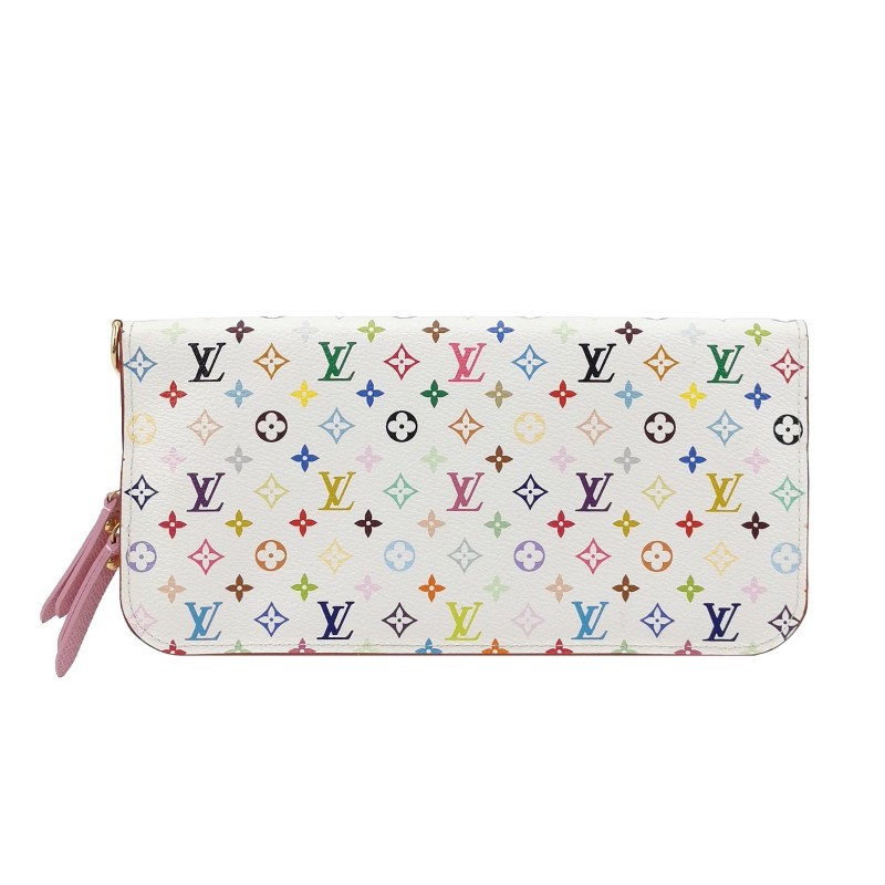 Louis Vuitton (LV) Insolite白三彩拉鍊錢包-0