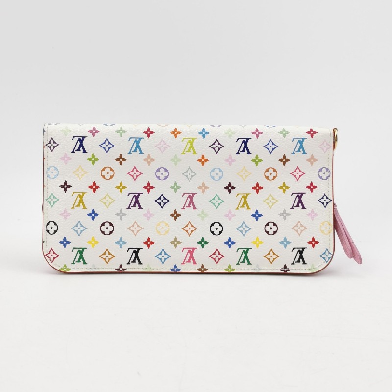 Louis Vuitton (LV) Insolite白三彩拉鍊錢包-3