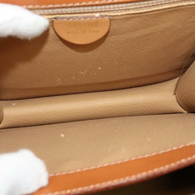 【日本直送】CELINE Macadam帆布手提包 PVC 兩用 米色 金色 正品 141009-10