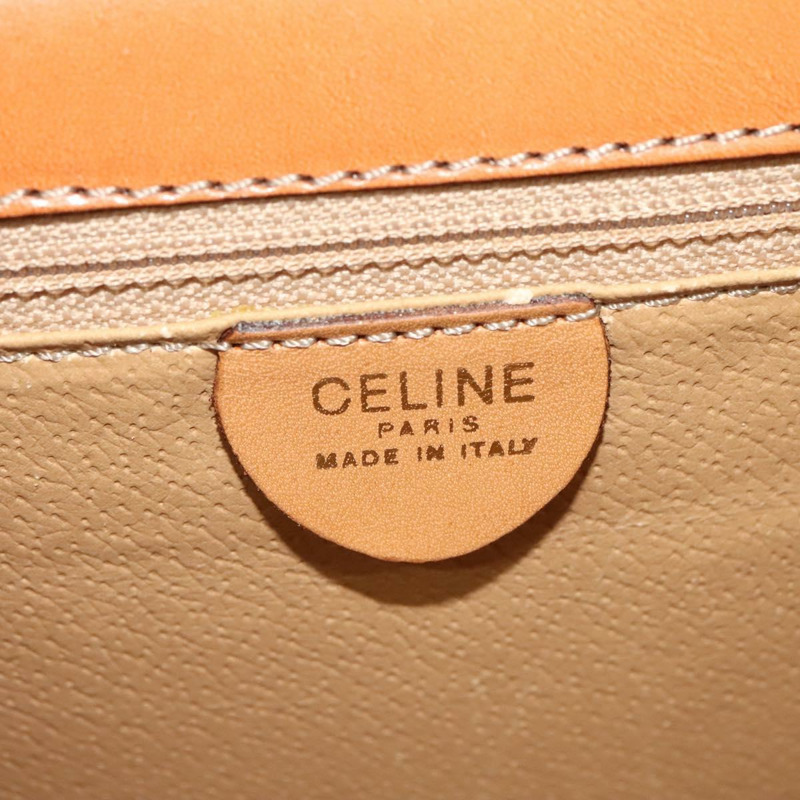 【日本直送】CELINE Macadam帆布手提包 PVC 兩用 米色 金色 正品 141009-19