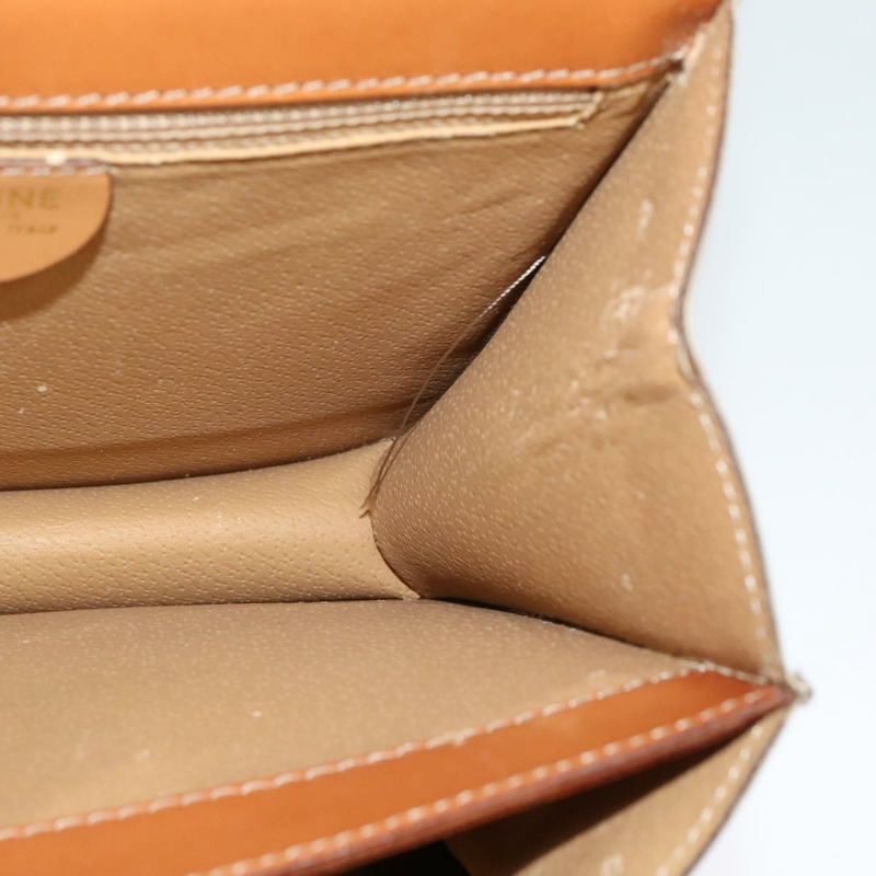 【日本直送】CELINE Macadam帆布手提包 PVC 兩用 米色 金色 正品 141009-20