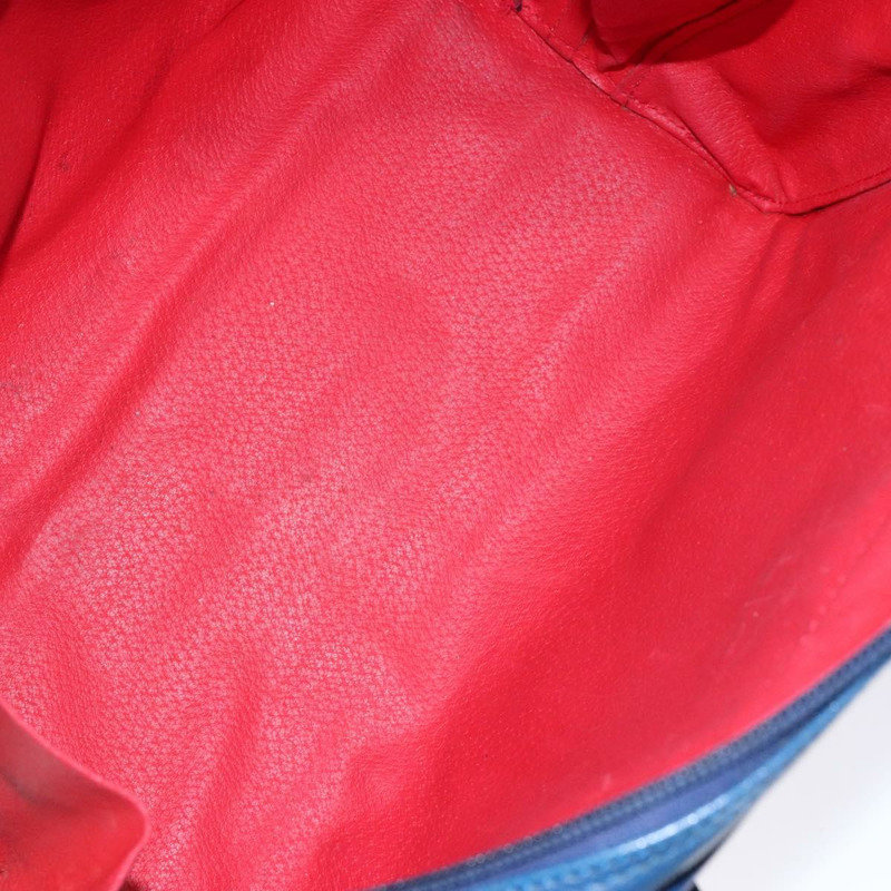 【日本直送】CELINE 手提包 皮革 藍色 金色 正品 141098-10