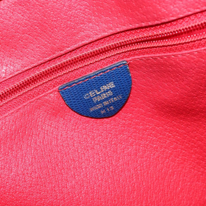 【日本直送】CELINE 手提包 皮革 藍色 金色 正品 141098-11