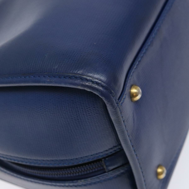 【日本直送】CELINE 手提包 皮革 藍色 金色 正品 141098-13