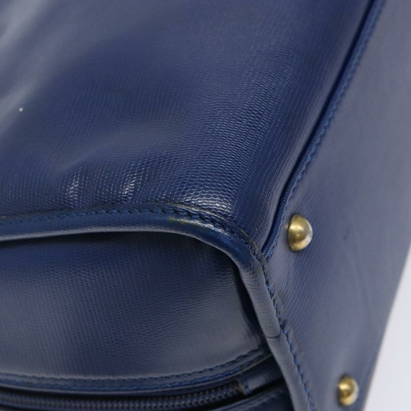 【日本直送】CELINE 手提包 皮革 藍色 金色 正品 141098-15