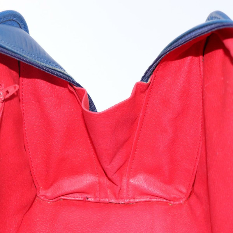 【日本直送】CELINE 手提包 皮革 藍色 金色 正品 141098-17