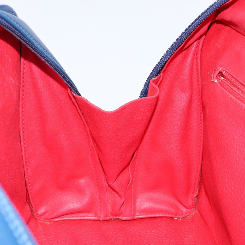 【日本直送】CELINE 手提包 皮革 藍色 金色 正品 141098-18