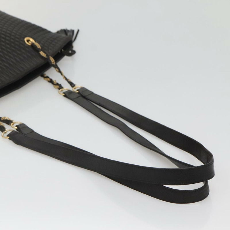 【日本直送】BALLY 鏈條單肩包 皮革 黑色 金色 正品 141067-6