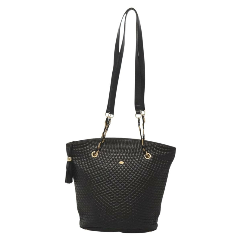 【日本直送】BALLY 鏈條單肩包 皮革 黑色 金色 正品 141067-12