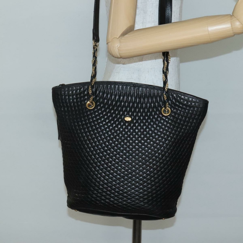 【日本直送】BALLY 鏈條單肩包 皮革 黑色 金色 正品 141067-20