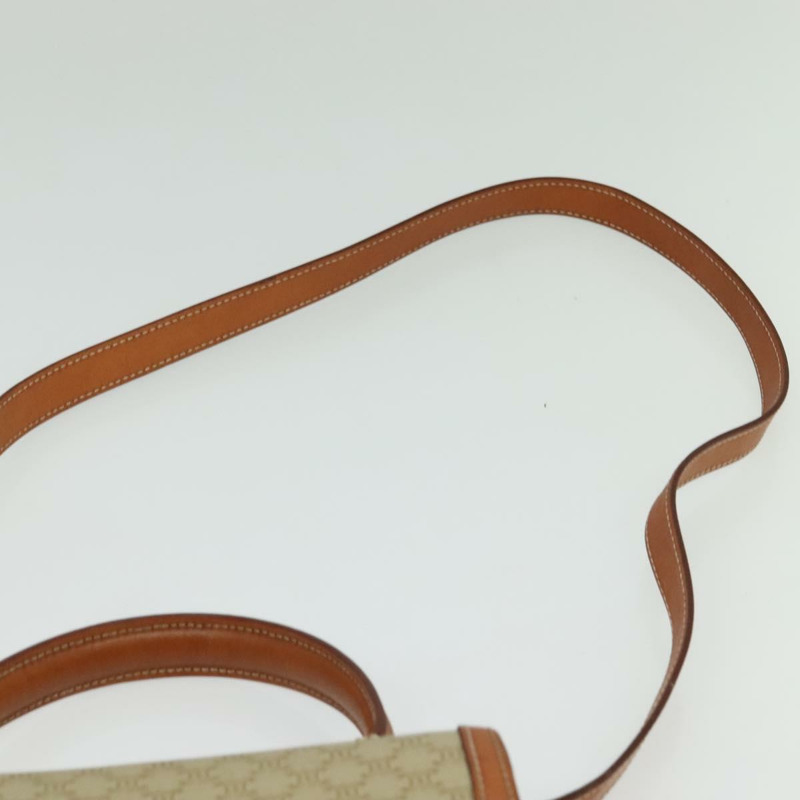 【日本直送】CELINE Macadam帆布手提包 PVC 兩用 米色 金色 正品 140987-14