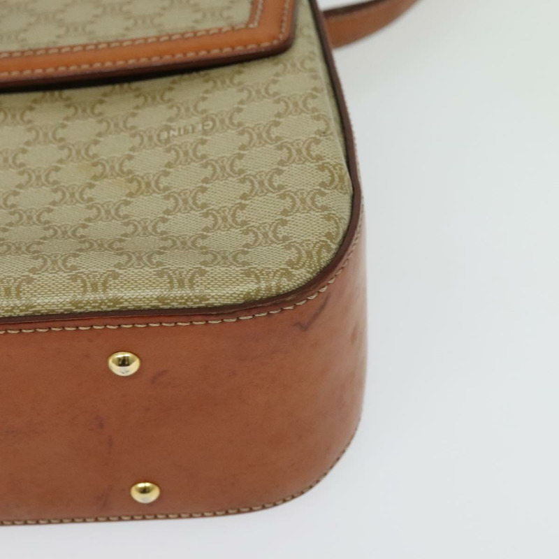 【日本直送】CELINE Macadam帆布手提包 PVC 兩用 米色 金色 正品 140987-15