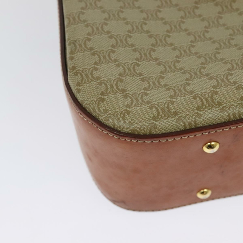 【日本直送】CELINE Macadam帆布手提包 PVC 兩用 米色 金色 正品 140987-16