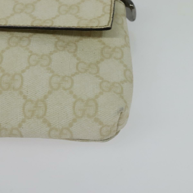 【日本直送】GUCCI GG Supreme Sherry Line 腰包 PVC 白色銀色 189815 正品 141909-13