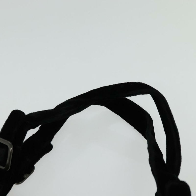 【日本直送】PRADA 手提包 絲絨 黑色 銀色 正品 141854-7