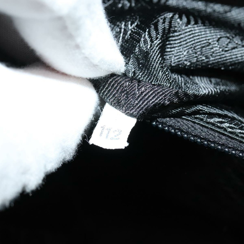 【日本直送】PRADA 手提包 絲絨 黑色 銀色 正品 141854-11