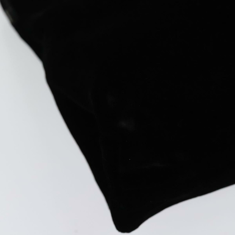 【日本直送】PRADA 手提包 絲絨 黑色 銀色 正品 141854-14