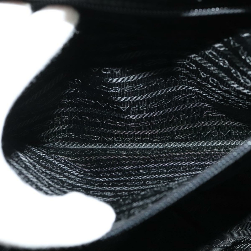 【日本直送】PRADA 手提包 絲絨 黑色 銀色 正品 141854-19