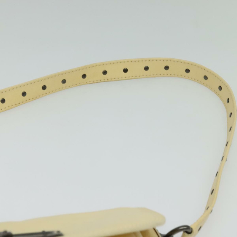 【日本直送】CELINE 鉚釘單背包 皮革 米色 正品 141874-13