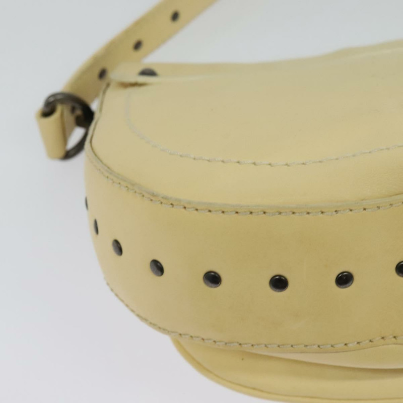 【日本直送】CELINE 鉚釘單背包 皮革 米色 正品 141874-15