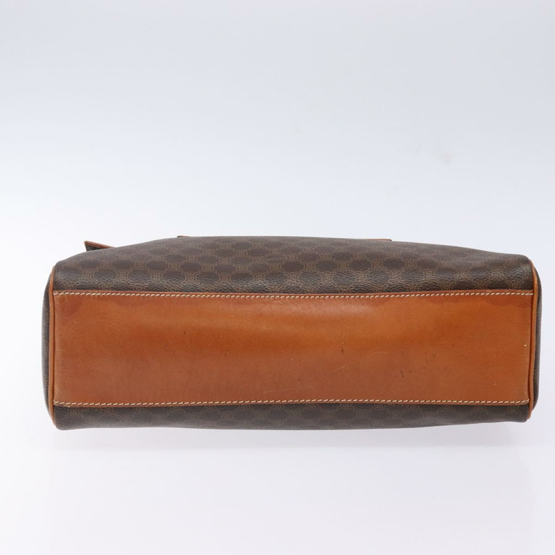 【日本直送】CELINE Macadam帆布手提包 PVC皮革 棕色 金色 正品 141010-4