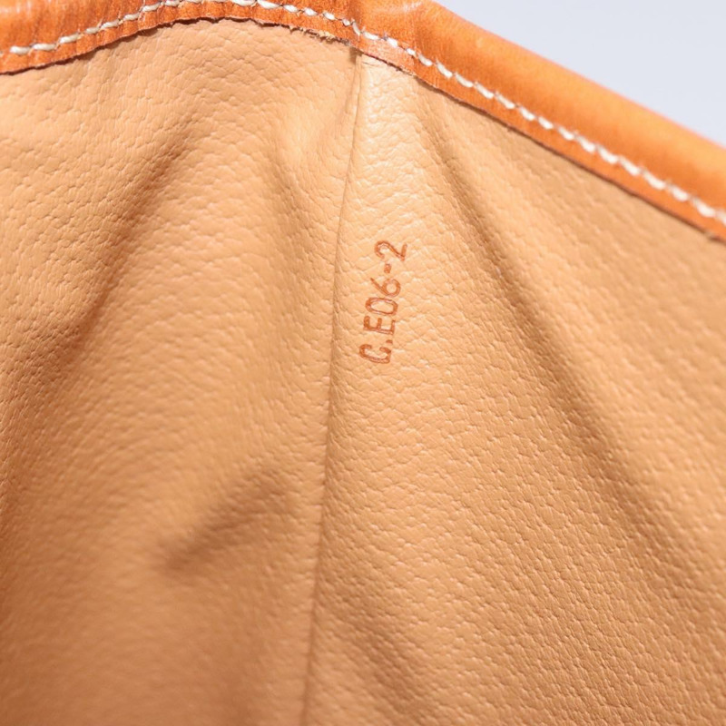 【日本直送】CELINE Macadam帆布手提包 PVC皮革 棕色 金色 正品 141010-11