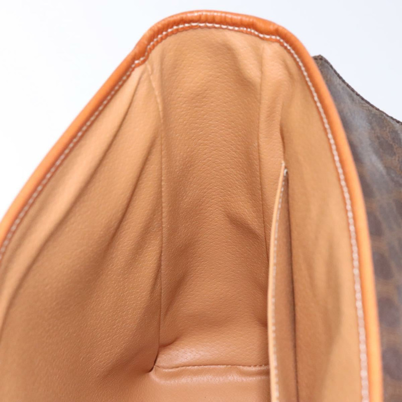 【日本直送】CELINE Macadam帆布手提包 PVC皮革 棕色 金色 正品 141010-18