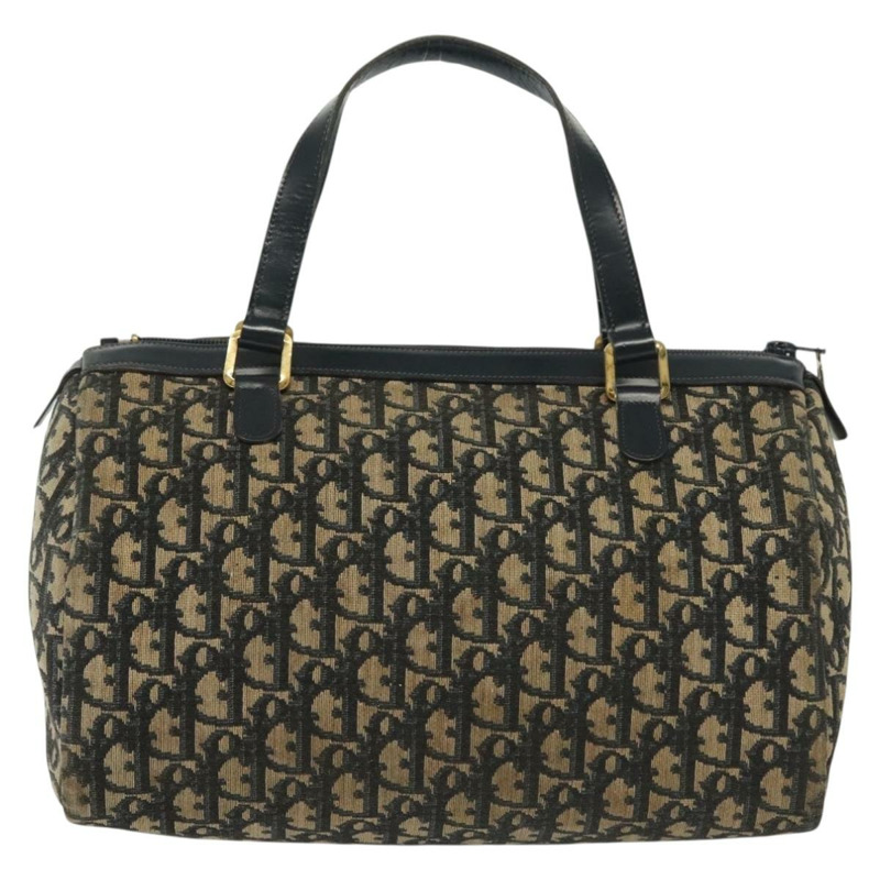 【日本直送】Christian Dior Trotter帆布波士頓包 海軍藍 金色 正品 140966-1