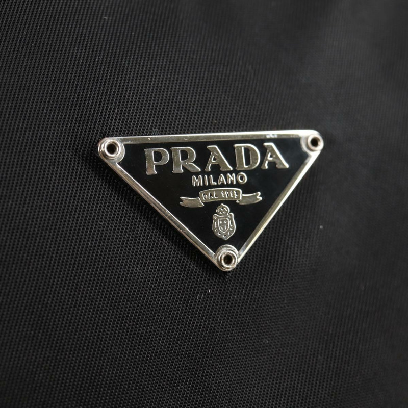 【日本直送】PRADA 尼龍手提包 黑色 銀色 正品 140951V-16
