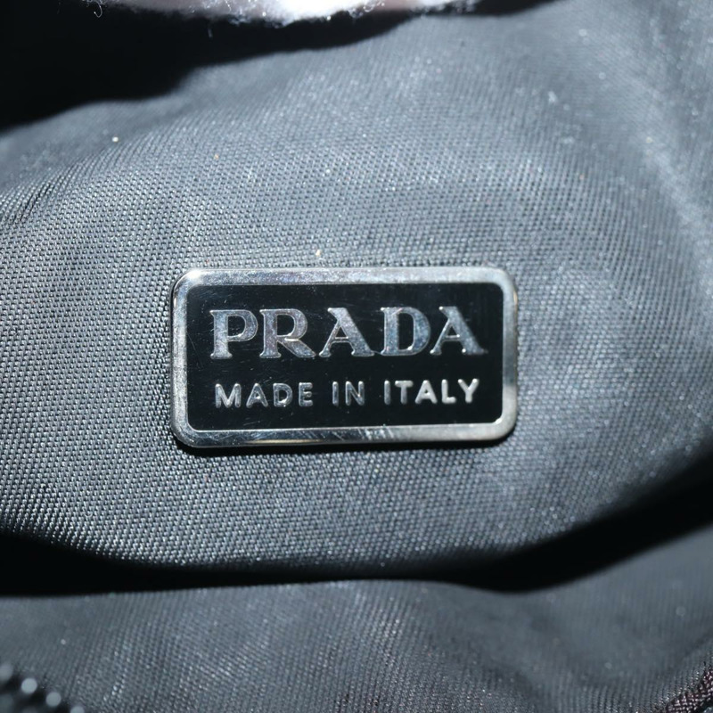 【日本直送】PRADA 尼龍手提包 黑色 銀色 正品 140951V-17