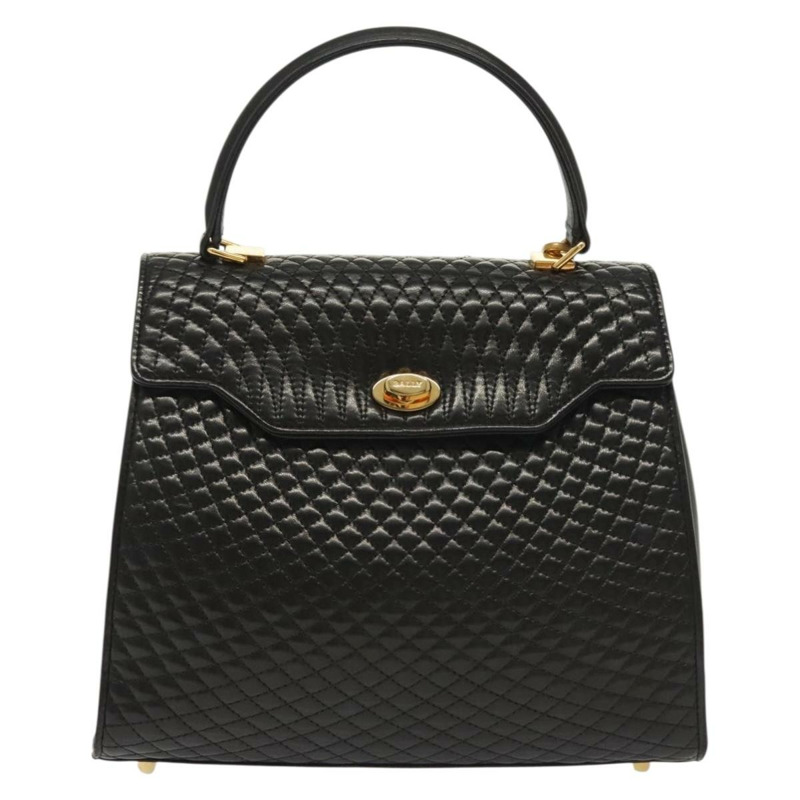 【日本直送】BALLY 手提包 皮革 兩用 黑色 金色 正品 140911-12