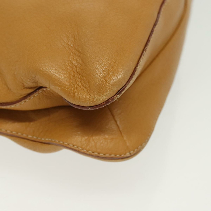 【日本直送】PRADA 皮革單背包 米色 銀色 正品 140921-14