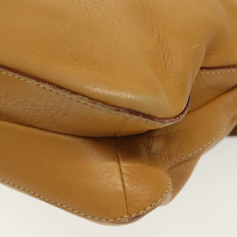 【日本直送】PRADA 皮革單背包 米色 銀色 正品 140921-15