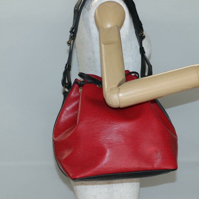 【日本直送】路易威登 Epi Petit Noe 雙色肩背包 黑紅 M44017 LV 正品 142148-20