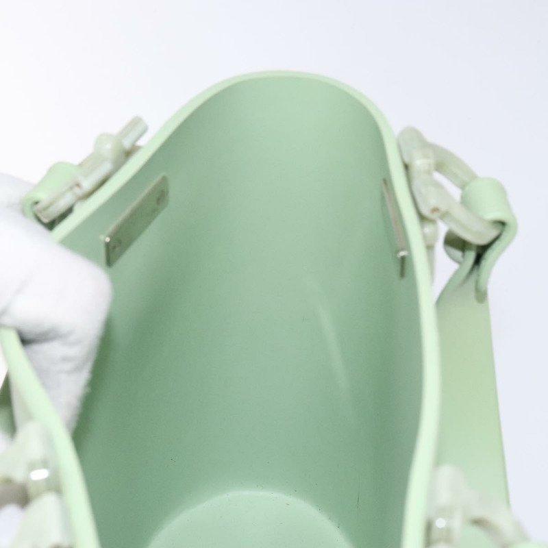 【日本直送】Salvatore Ferragamo Gancini 手提包 橡膠 綠色 正品 142183-17