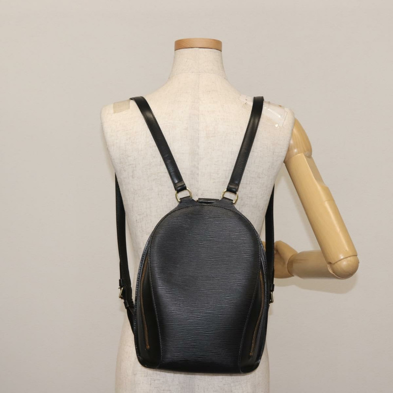 【日本直送】路易威登 Epi Mabillon 黑色雙肩包 M52232 LV 正品 142147-22